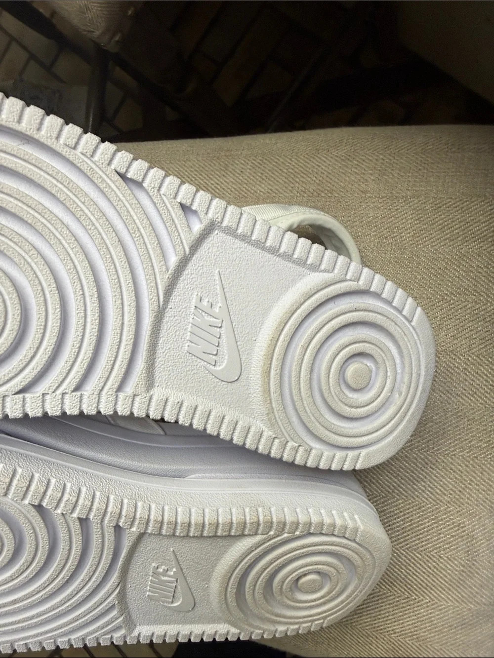 Nike White Triple-Strap Women's Sport Sandals